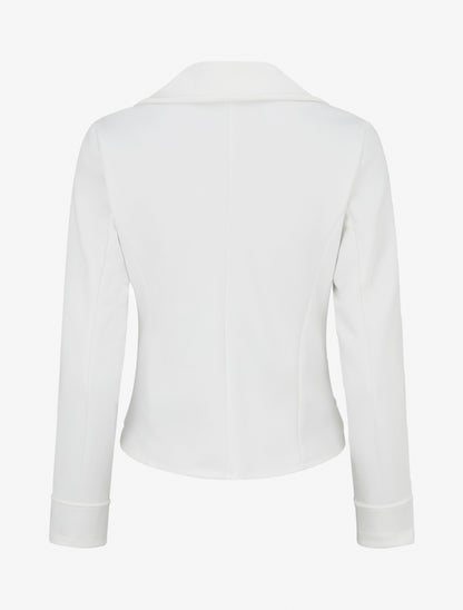 Veste en suédine style perfecto - Blanc - 2