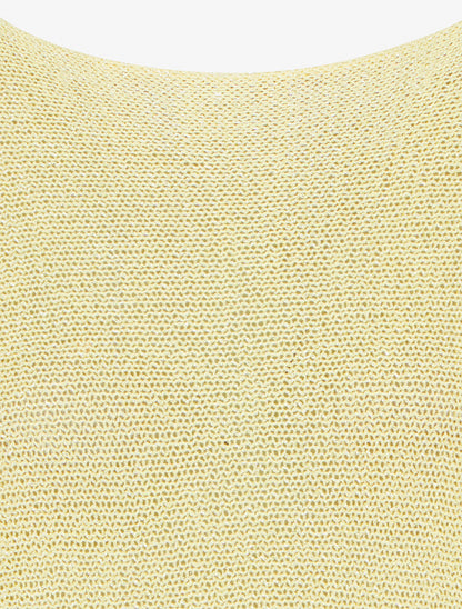 Pull irisé à manches chauve-souris - Jaune - 3