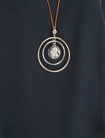 Top droit fluide en voile - Marine - 3