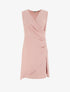 Robe sans manches style portefeuille - Rose - 1