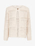 Gilet en maille ajourée à 1 bouton - Taupe - 4