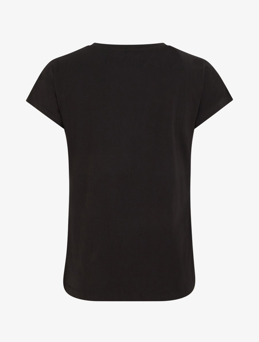 T-shirt Summer Time à strass - Noir - 2