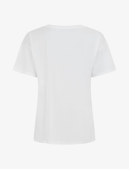 T-shirt manches courtes à message - Blanc - 2