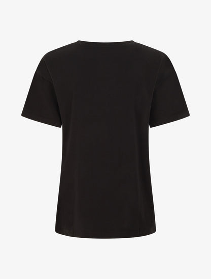 T-shirt imprimé girafe et strass - Noir - 2