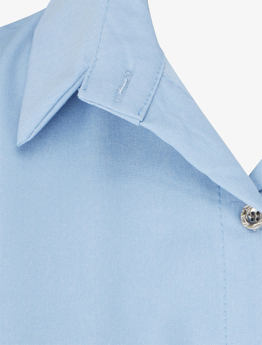 Chemise sans manches effet torsadé - Bleu ciel - 3