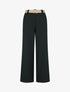 Pantalon à fines rayures irisées - Noir - 1