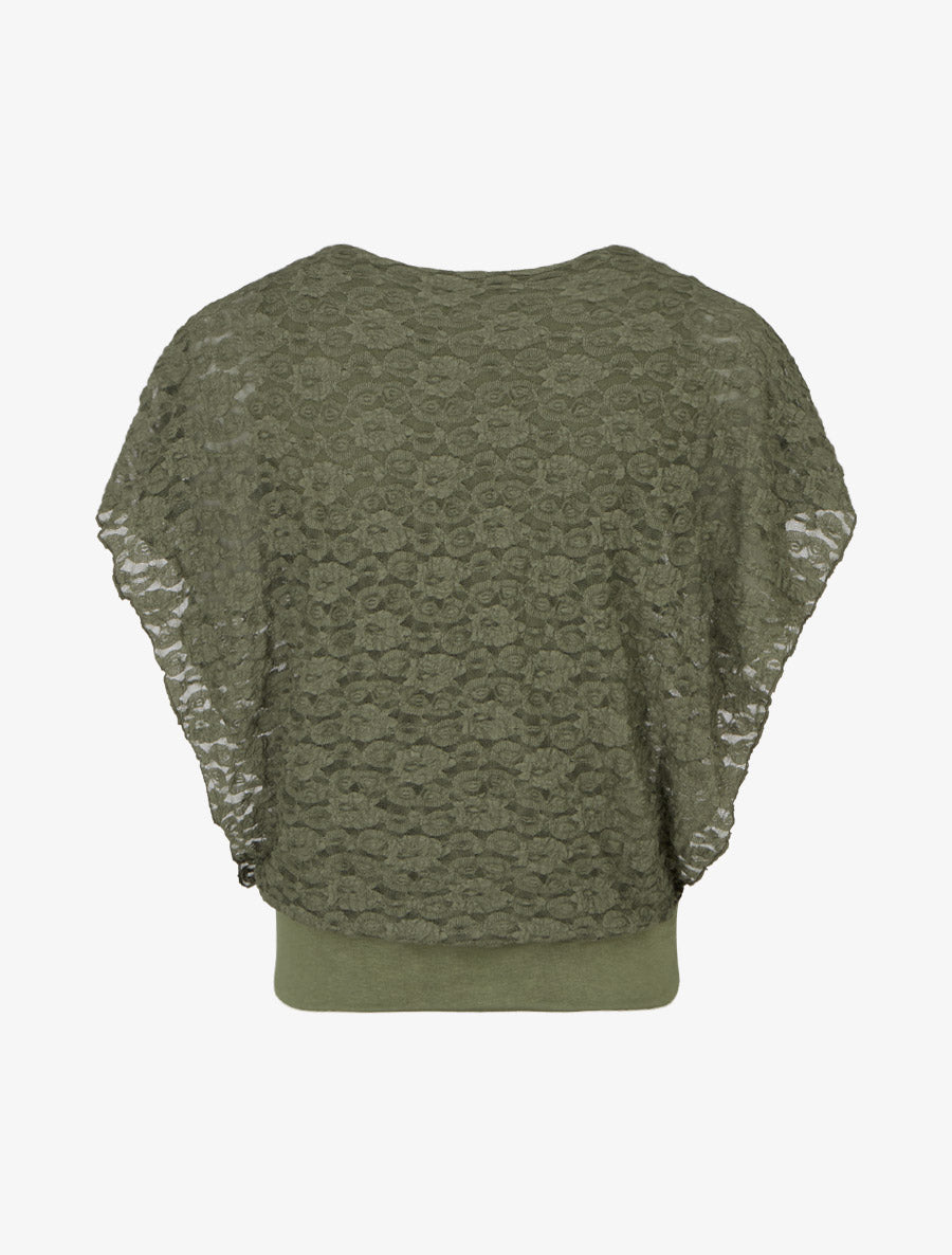 Spitzenkugel aus Spitze - Kaki