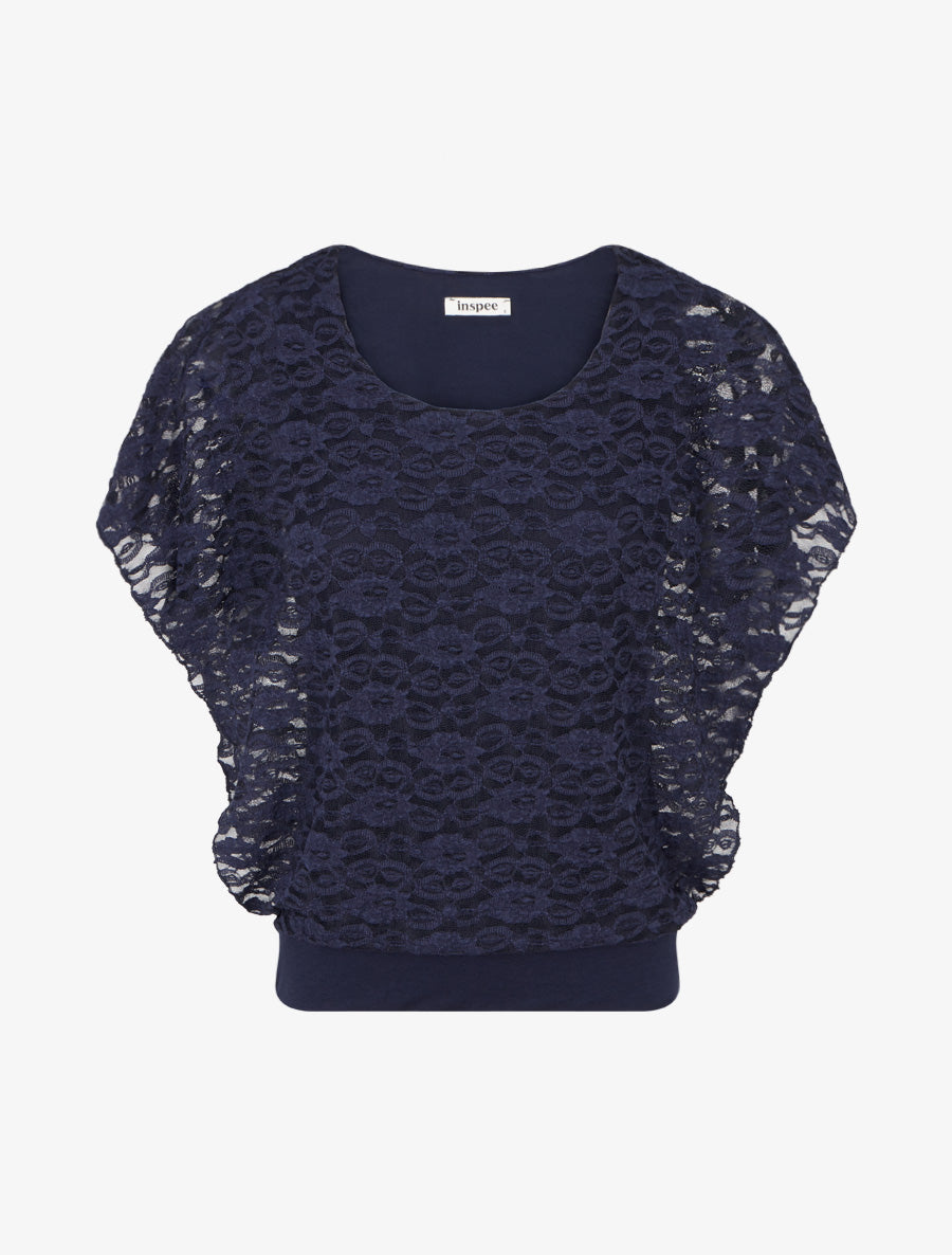 Spitzenkugel aus Spitze - Marine