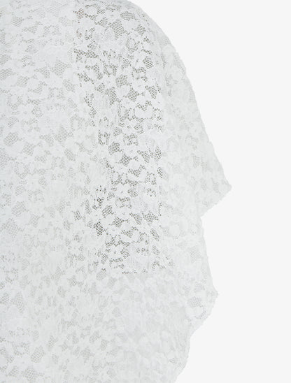 Spitzenkugel aus Spitze - Weiß