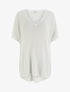 Top ample manches courtes chauve-souris - Blanc - 1