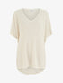 Top ample manches courtes chauve-souris - Beige - 1