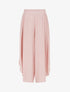 Pantalon texturé style sarouel fendu - Vieux rose - 1
