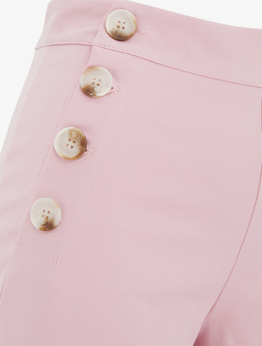 Short uni taille haute - Rose - 3