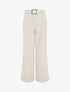 Pantalon uni élastiqué - Beige - 1