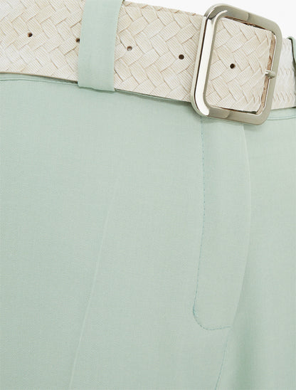 Pantalon uni élastiqué - Vert d&