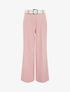 Pantalon uni élastiqué - Rose - 1