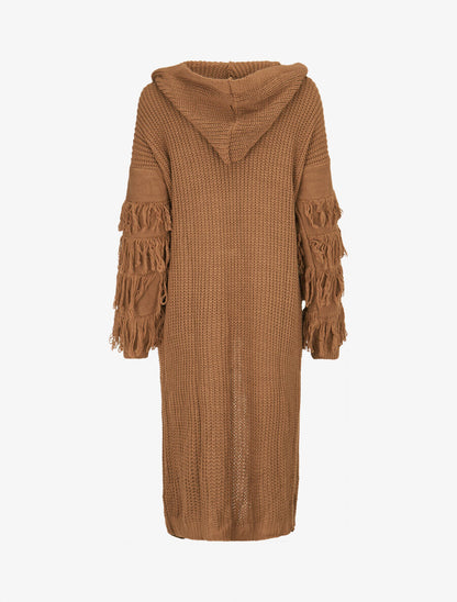 Gilet en maille à manches stylisées - Camel - 2