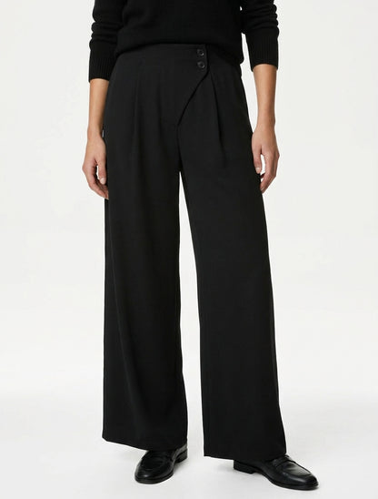 Uni Hose mit elastischem Bund - Schwarz