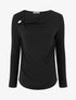 Pull fin à empiècement bijou - Noir - 1