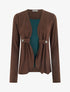 Pull style gilet en trompe l&