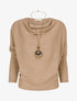 Pull côtelé et irisé - Taupe - 5