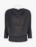 Pull côtelé et irisé - Marine - 5