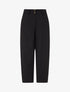 Pantalon uni à fermeture boutonnée - Noir - 1