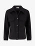 Veste unie à poignets élastiqués - Noir - 1