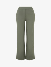 Pantalon uni coupe droite - Kaki - 1