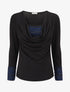 Pull fin à doublure lamé - Noir - 1