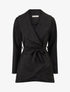 Veste longue unie en suédine - Noir - 4