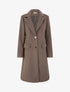 Manteau long droit classique - Taupe foncé - 1