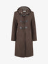 Duffle-coat à attaches contrastantes - Marron - 1