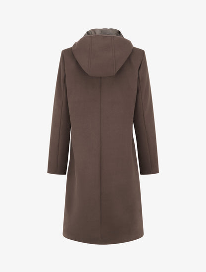 Duffle-coat à attaches contrastantes - Marron - 2