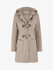 Duffle-coat droit long - Taupe - 1