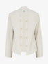 Veste droite ouverte style officier - Beige - 1