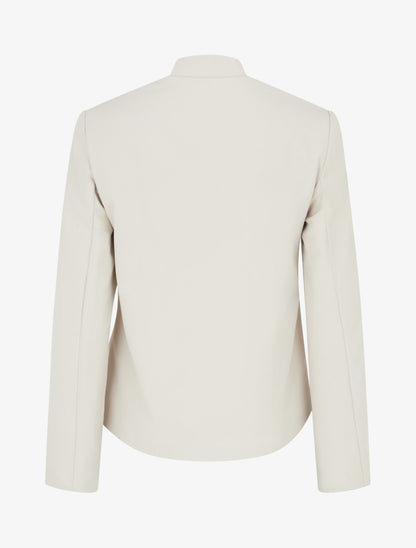 Veste droite ouverte style officier - Beige - 2