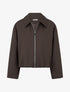 Bomber uni zippé - Marron - 1