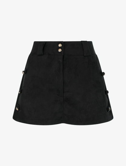 Short en suédine en trompe l&