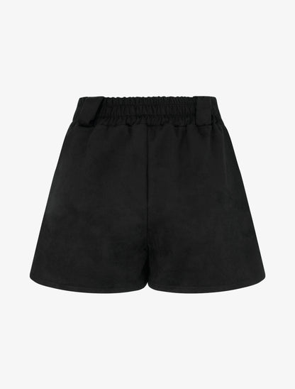 Short en suédine en trompe l&