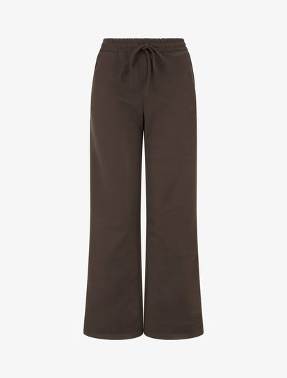 Pantalon style jogging - Chocolat - 1