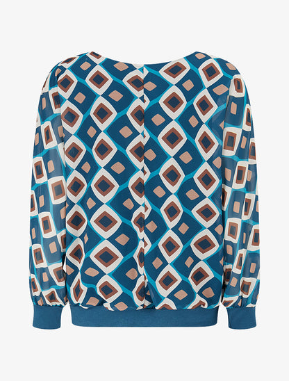 Top en voile à motifs 70&