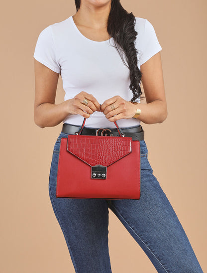 Sac besace Sheila - Rouge - 5