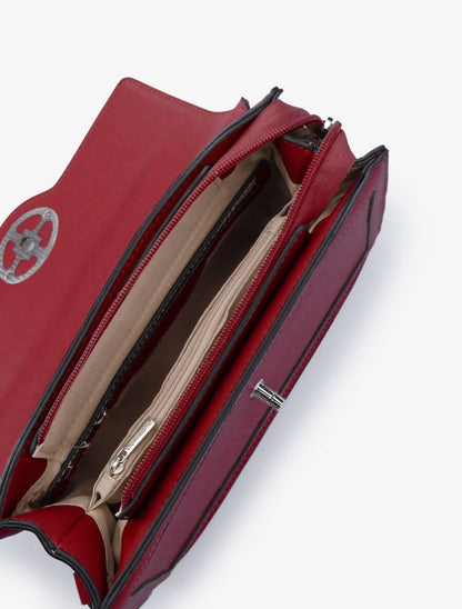 Sac besace Sally - Rouge - 4