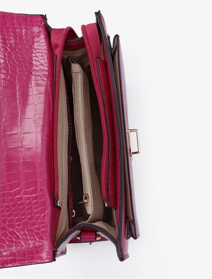 Sac à main Léo - Fushia - 4