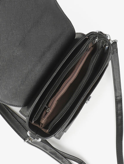 Sac besace Veronica - Noir - 4