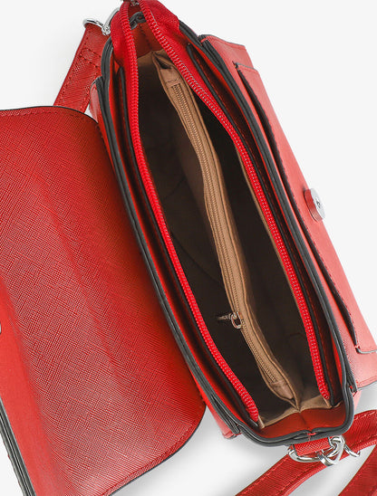 Sac besace Veronica - Rouge - 4