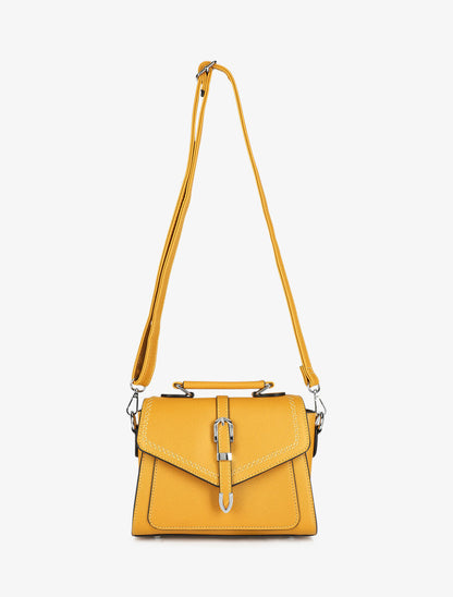 Sac besace Veronica - Jaune moutarde - 3