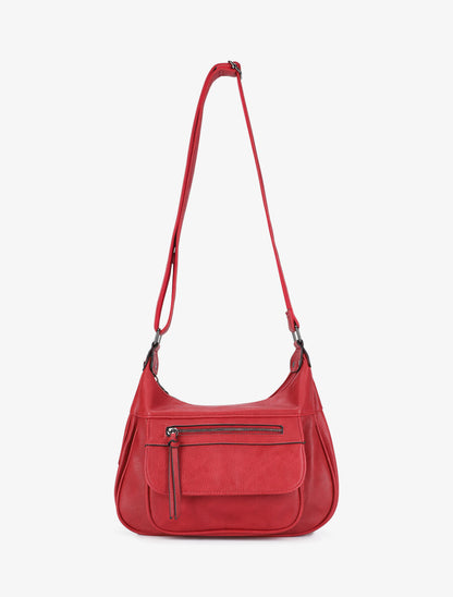 Sac besace Valeria - Rouge - 3