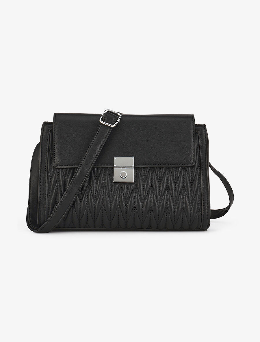 Sac besace Thibaula - Noir - 1